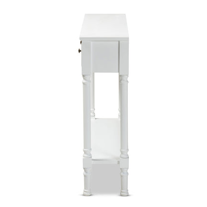 Baxton Studio - Calvin Console Table in White - WERPL-02-White-Console view 4