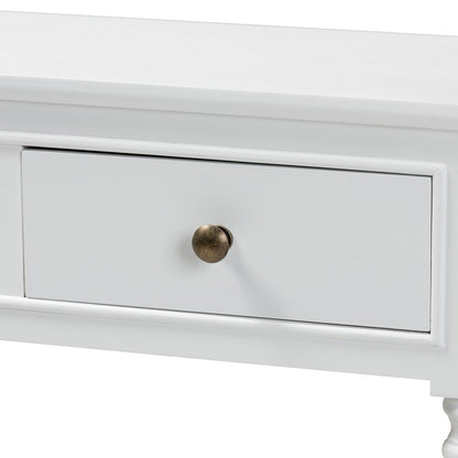 Baxton Studio - Calvin Console Table in White - WERPL-02-White-Console view 5