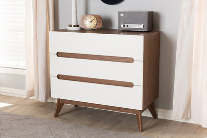 Baxton Studio - Calypso Chest - Calypso-Walnut/White-3DW-Chest view 5