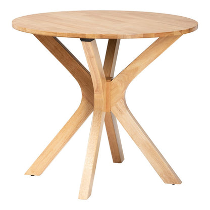 Baxton Studio - Camilo Dining Set in Oak Brown/Light Brown - RH257C-Natural Rattan-Round-5PC Dining Set view 3