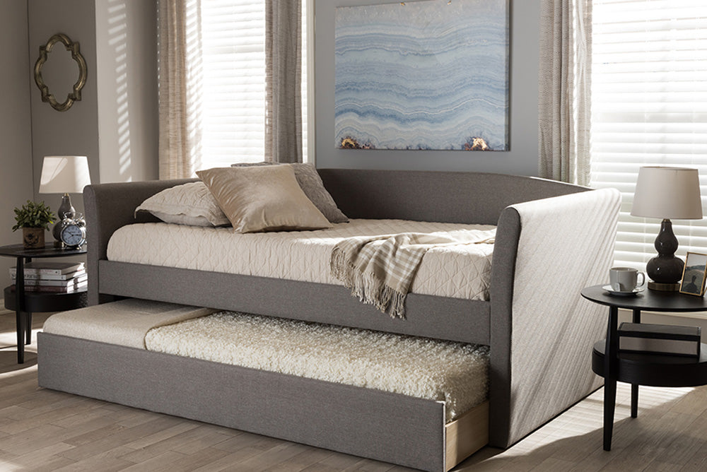 Baxton Studio - CamiNo Daybed - CF8756-Grey-Day Bed view 7
