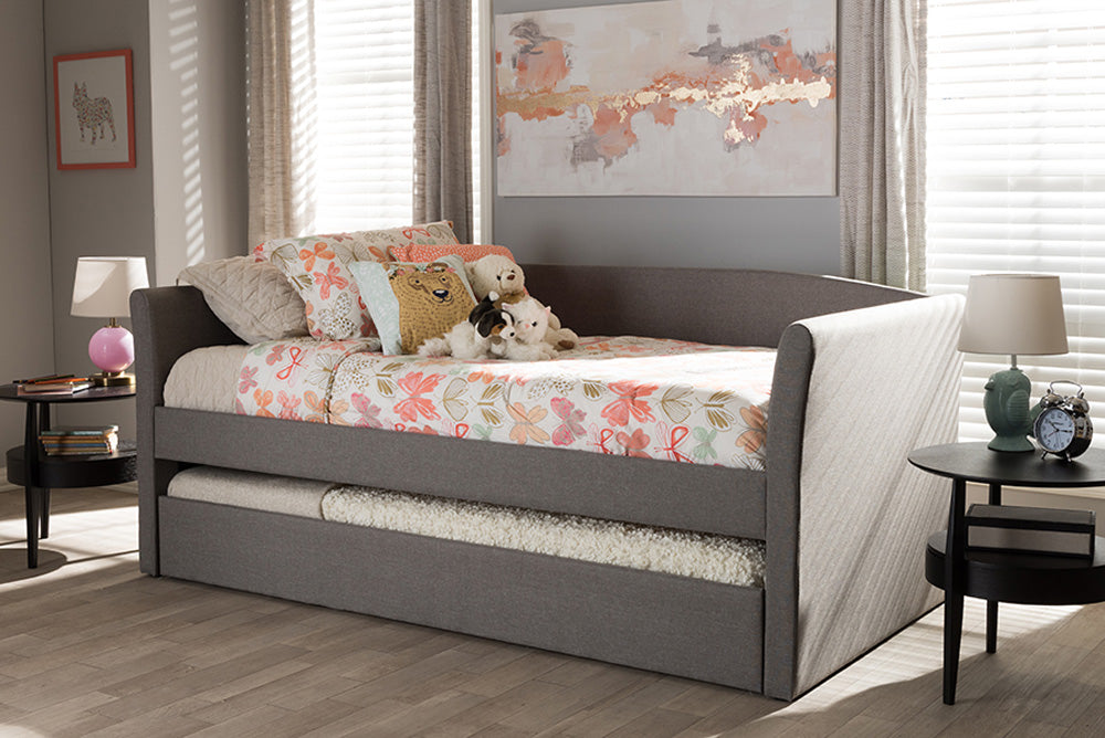 Baxton Studio - CamiNo Daybed - CF8756-Grey-Day Bed view 8