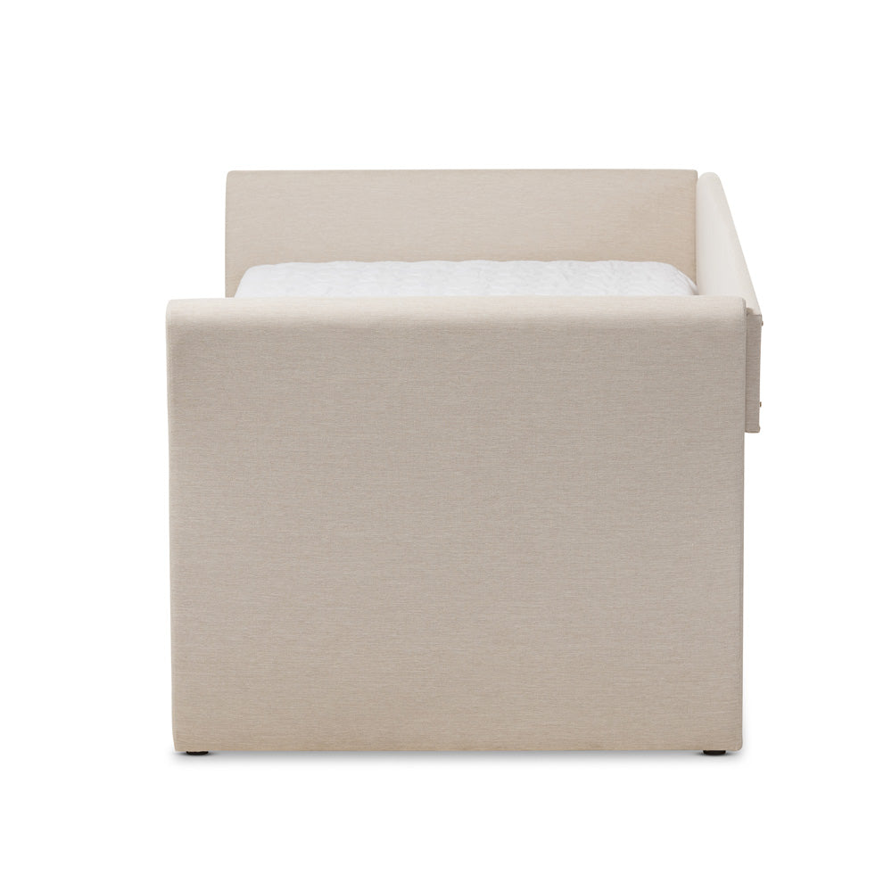 Baxton Studio - CamiNo Daybed in Beige - CF8756-Beige-Day Bed view 3