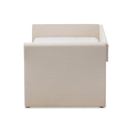 Baxton Studio - CamiNo Daybed in Beige - CF8756-Beige-Day Bed view 3