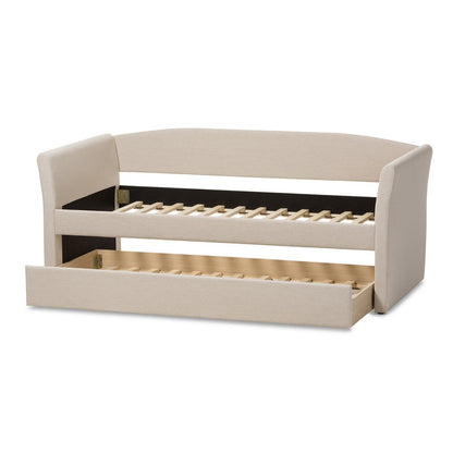 Baxton Studio - CamiNo Daybed in Beige - CF8756-Beige-Day Bed view 5
