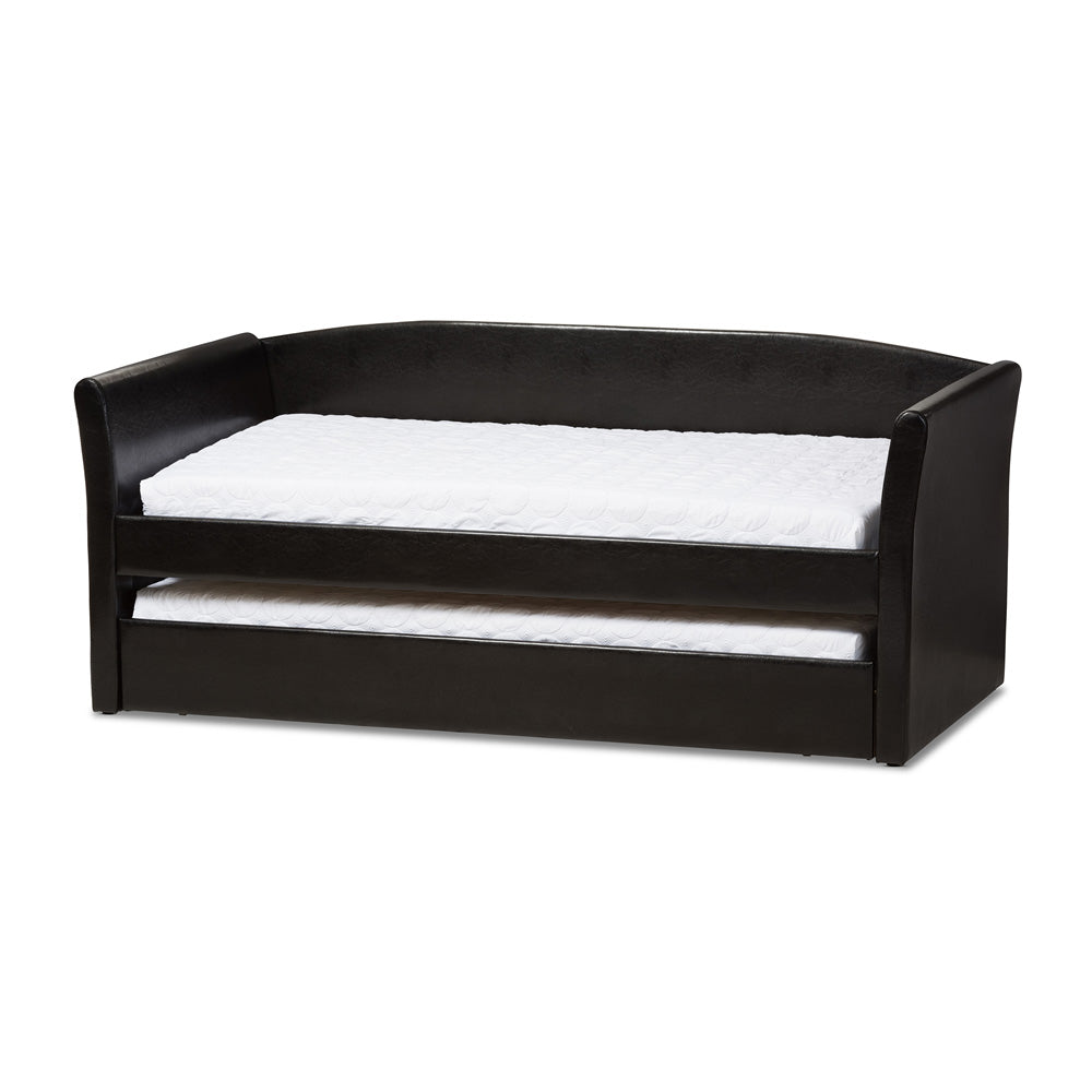 Baxton Studio - CamiNo Daybed in Black - CF8756-Black-Day Bed view 1