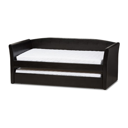 Baxton Studio - CamiNo Daybed in Black - CF8756-Black-Day Bed view 1