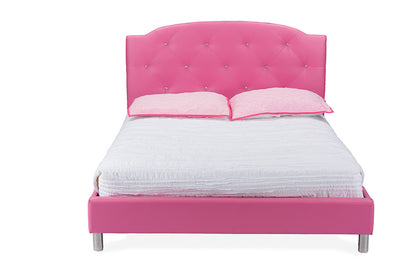 Baxton Studio - Canterbury Full Size Bed - BBT6440-Full-Pink view 2