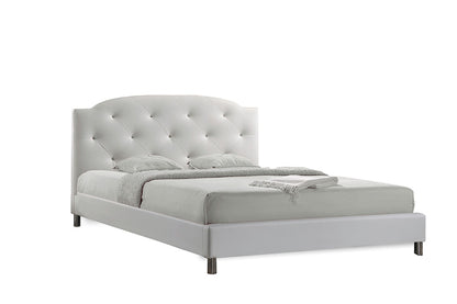Baxton Studio - Canterbury Full Size Bed - BBT6440-Full-White view 1