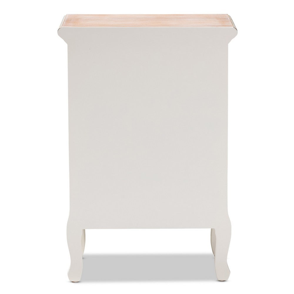 Baxton Studio - Capucine End Table in White/Oak - JY17B092-White-ET view 5
