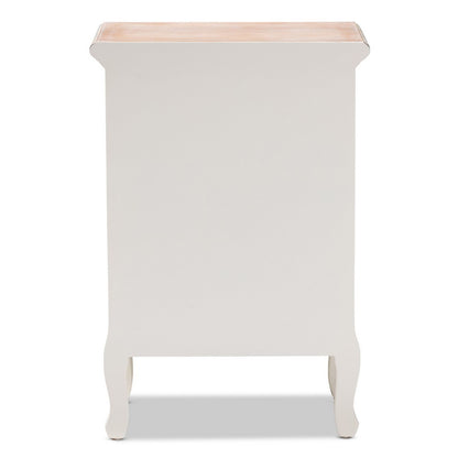 Baxton Studio - Capucine End Table in White/Oak - JY17B092-White-ET view 5