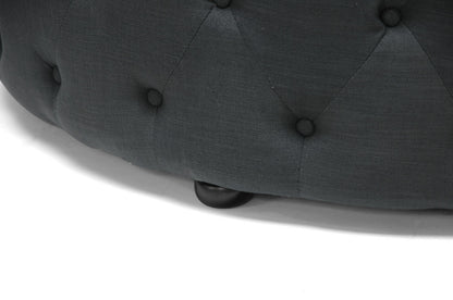 Baxton Studio - Cardiff Ottoman - 501-Gray-OTTO view 2