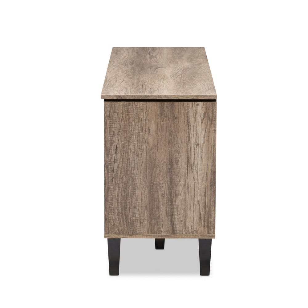 Baxton Studio - Cardiff TV Stand in Light Brown - W-1512 view 4