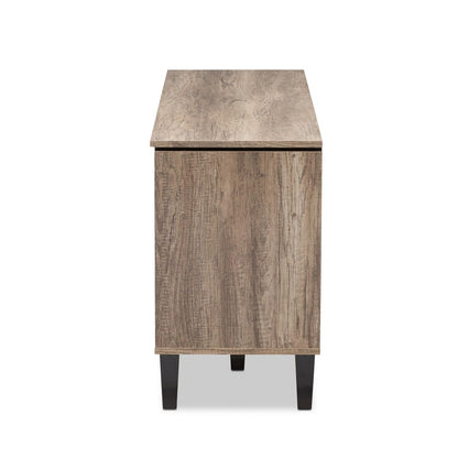 Baxton Studio - Cardiff TV Stand in Light Brown - W-1512 view 4
