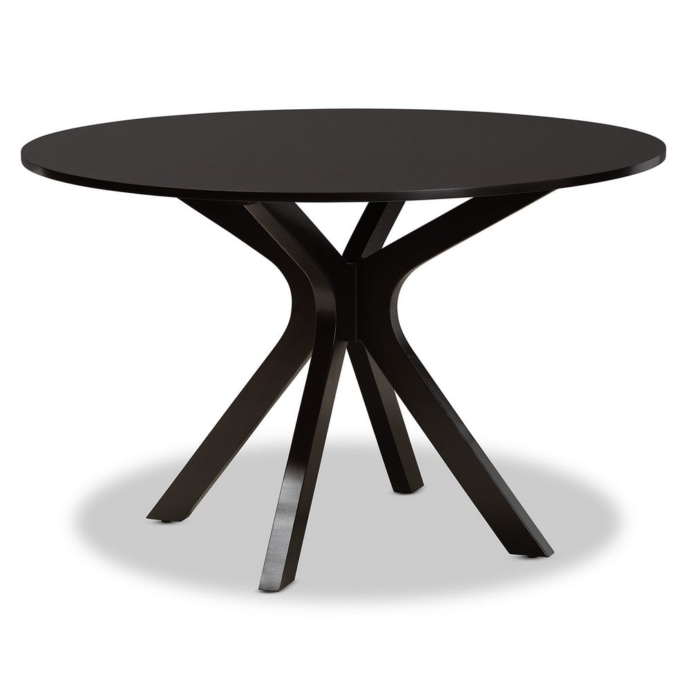 Baxton Studio - Carlin Dining Set in Grey/Dark Brown - Carlin-Grey/Dark Brown-7PC Dining Set view 3