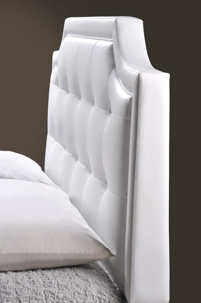 Baxton Studio - Carlotta Full Size Bed in White - BBT6376-White-Full view 3