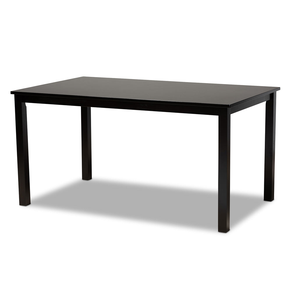 Baxton Studio - Caron Dining Set in Grey/Espresso - RH317C-Grey/Dark Brown-7PC Dining Set view 3