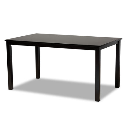 Baxton Studio - Caron Dining Set in Grey/Espresso - RH317C-Grey/Dark Brown-7PC Dining Set view 3
