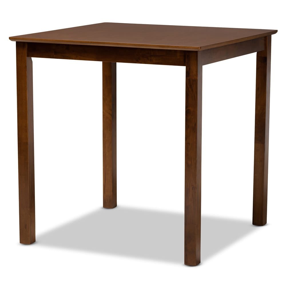Baxton Studio - Caron Pub Set in Walnut Brown - RH317P-Walnut-5PC Pub Set view 3