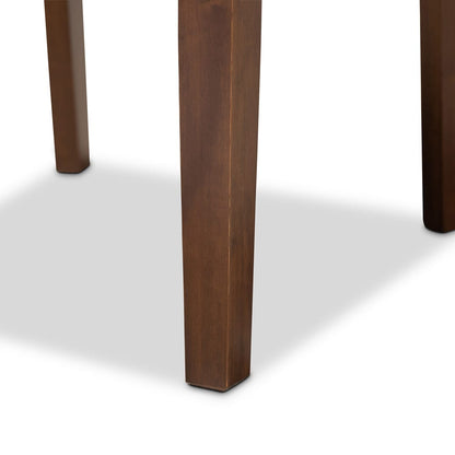 Baxton Studio - Caron Set of 4 Dining Chairs in Grey/Walnut - RH317C-Grey/Walnut-DC-4PK view 3