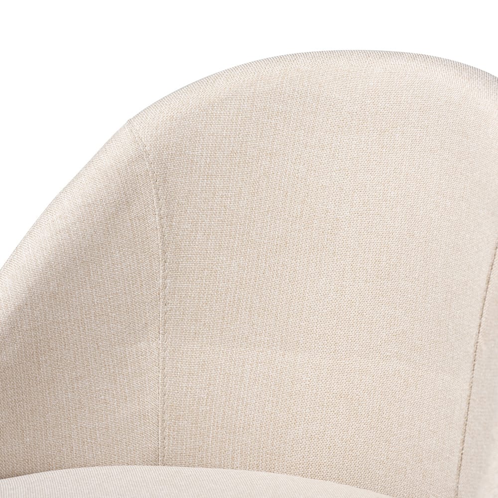 Baxton Studio - Carra Set of 2 Bar Stools in Beige - BBT5355B-Light Beige/Walnut-BS view 3