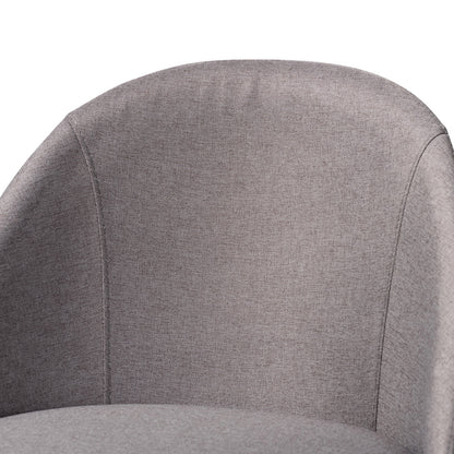 Baxton Studio - Carra Set of 2 Bar Stools in Gray - BBT5355B-Grey/Walnut-BS view 3