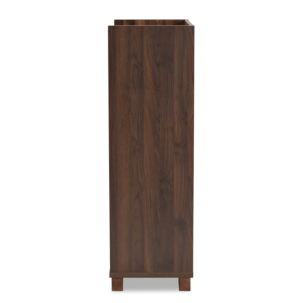 Baxton Studio - Carrie Storage Cabinet in Walnut - RT677-OCC-Walnut-Cabinet view 4