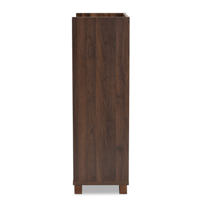 Baxton Studio - Carrie Storage Cabinet in Walnut - RT677-OCC-Walnut-Cabinet view 4