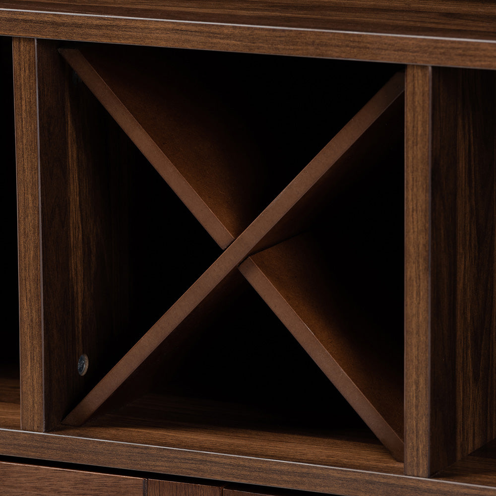 Baxton Studio - Carrie Storage Cabinet in Walnut - RT677-OCC-Walnut-Cabinet view 6