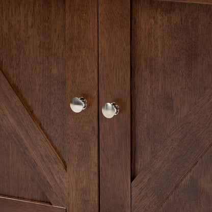 Baxton Studio - Carrie Storage Cabinet in Walnut - RT677-OCC-Walnut-Cabinet view 7