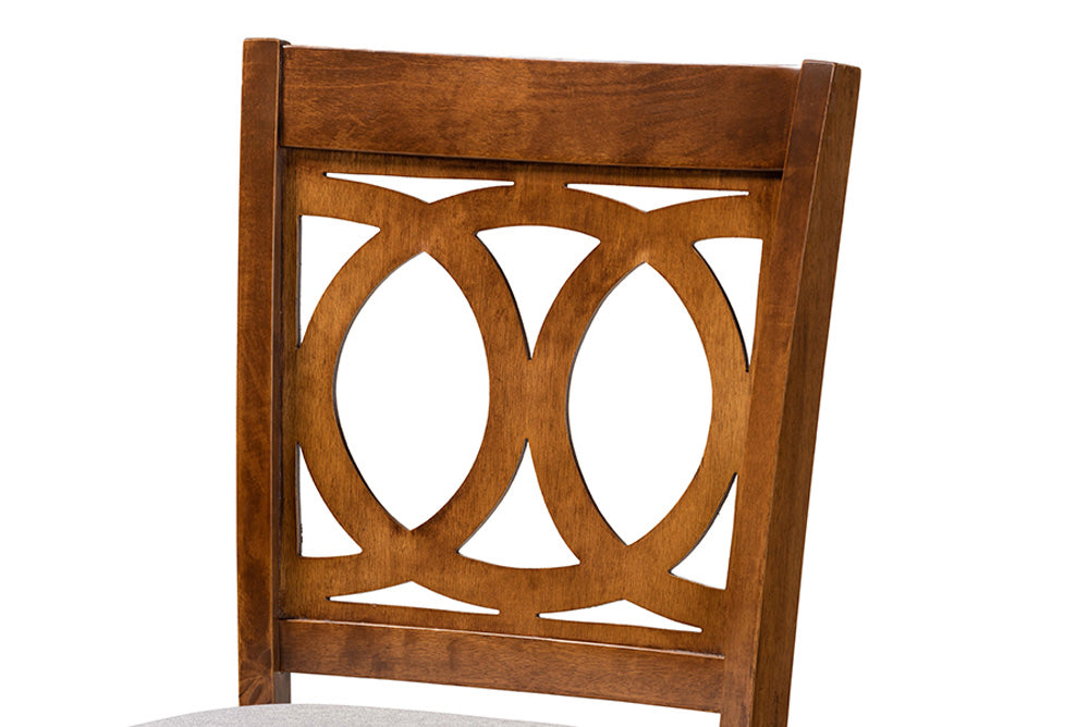 Baxton Studio - Carson Barstool Set of 2 - RH315B-Grey/Walnut-BS view 4