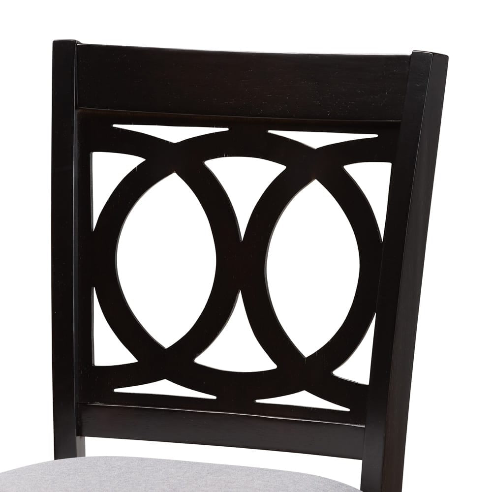 Baxton Studio - Carson Set of 2 Bar Stools in Grey/Espresso Brown - RH315B-Grey/Dark Brown-BS view 4