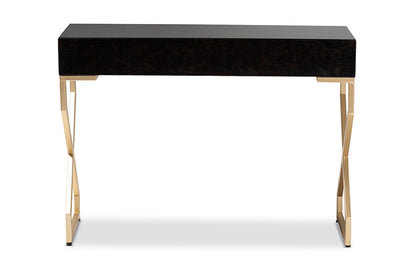 Baxton Studio - Carville Console Table - FJ2A035-Dark Brown-Console view 6