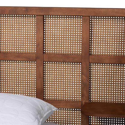 Baxton Studio - Cascadia King Size Bed in Walnut Brown - MG0225-Walnut-King view 4