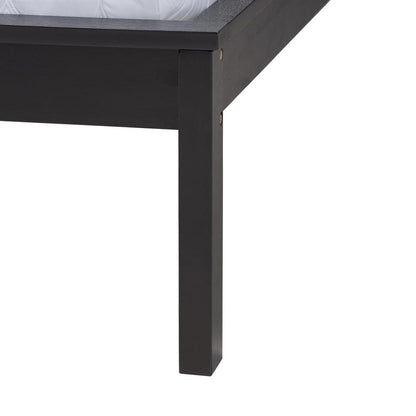 Baxton Studio - Cascadia Queen Size Bed in Ebony Black - MG0225-Ebony Black-Queen view 5