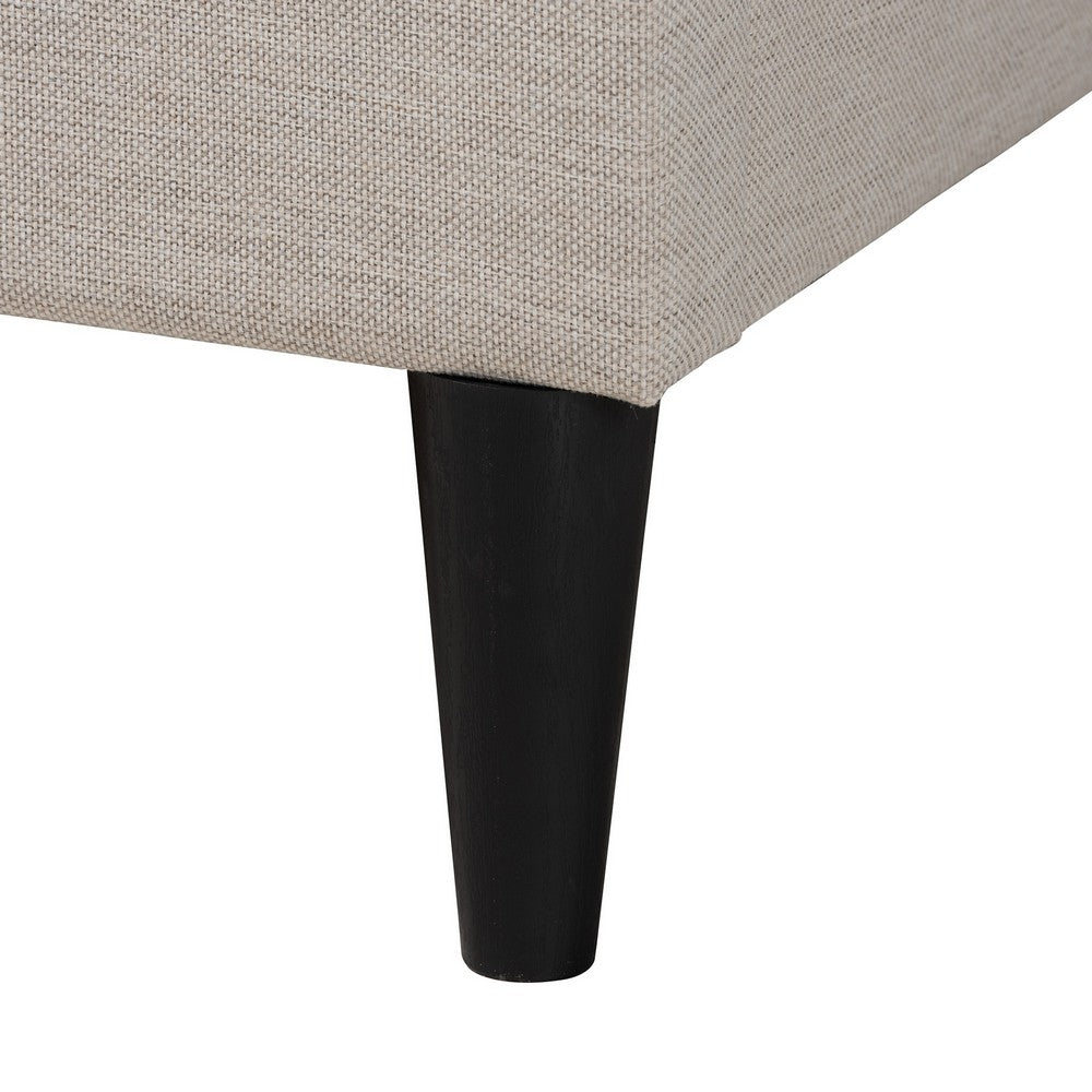 Baxton Studio - Casol Full Size Bed in Beige - CF 9272-C-Vele-C-Beige-Full view 5