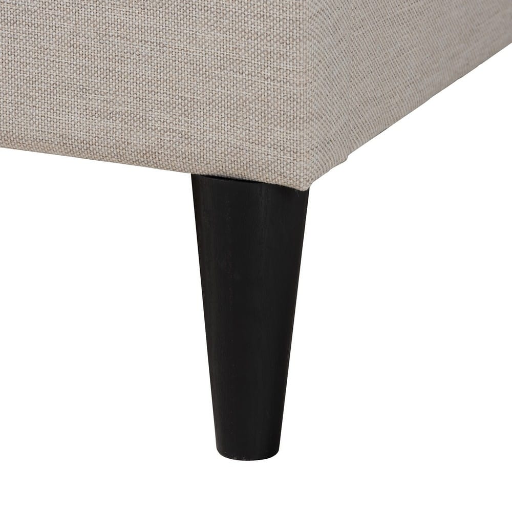 Baxton Studio - Casol Queen Size Bed in Beige - CF 9272-C-Vele-C-Beige-Queen view 5
