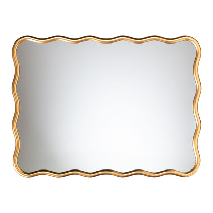 Baxton Studio - Cassara Mirror in Antique Goldleaf - RXW-10997-Wall Mirror view 2