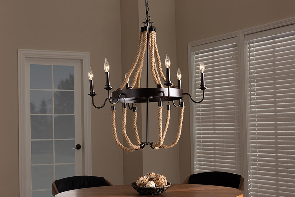Baxton Studio - Cassia Chandelier - EVEN1015 view 2