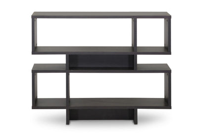 Baxton Studio - Cassidy Bookshelf  in Dark Brown - FP-4DS-Shelf view 2