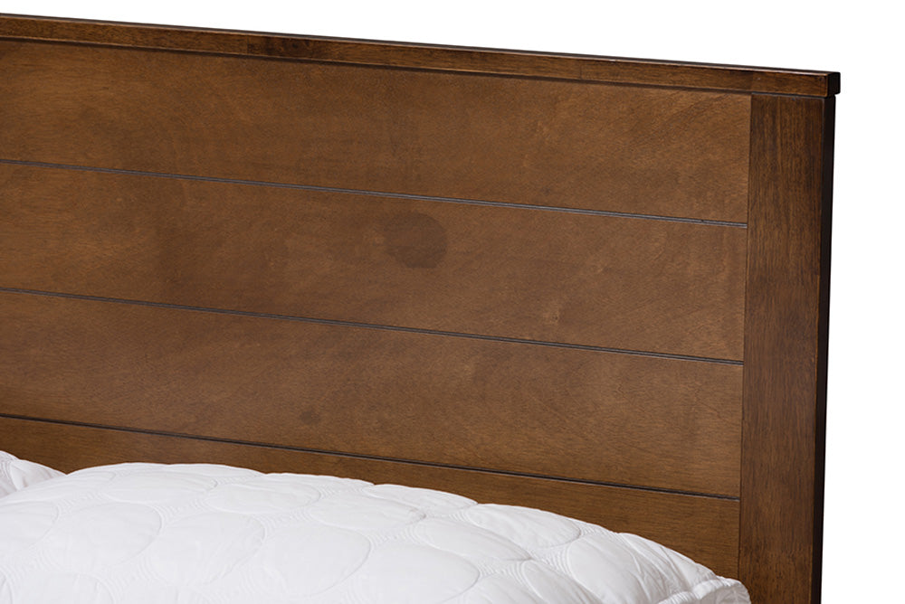 Baxton Studio - Catalina Full Size Bed - HT1702-Walnut Brown-Full view 4