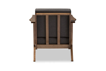 Baxton Studio - Cayla Living Room Chair - SW5236-Grey/Walnut-M17-CC view 4