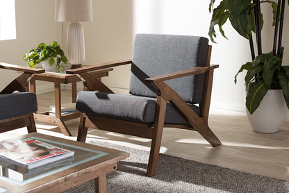 Baxton Studio - Cayla Living Room Chair - SW5236-Grey/Walnut-M17-CC view 5