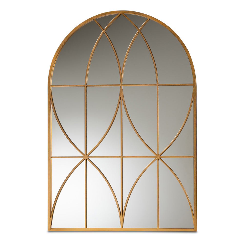 Baxton Studio - Celerina Mirror in Gold - RXW-10393-Gold view 1