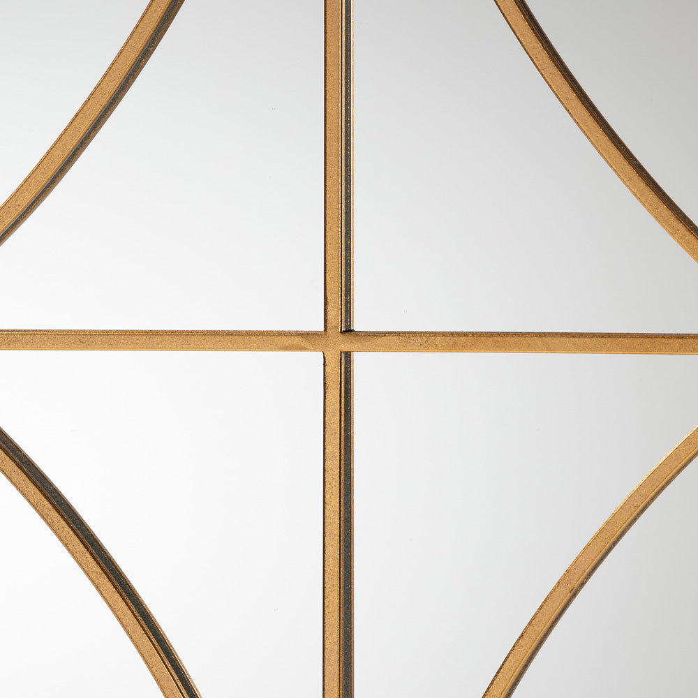 Baxton Studio - Celerina Mirror in Gold - RXW-10393-Gold view 2