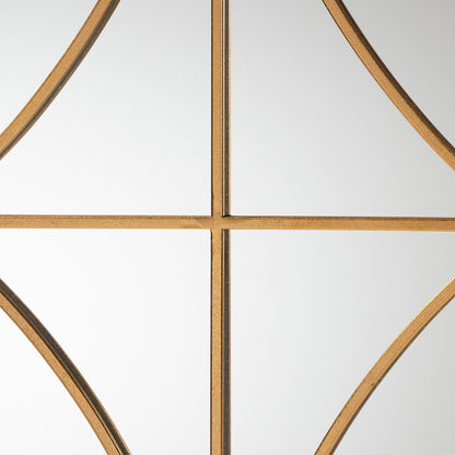 Baxton Studio - Celerina Mirror in Gold - RXW-10393-Gold view 2