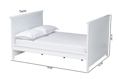 Baxton Studio - Ceri Full Size Daybed - Ceri-White-Daybed-Full view 9