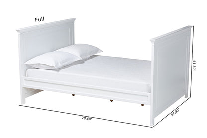 Baxton Studio - Ceri Full Size Daybed - Ceri-White-Daybed-Full view 10