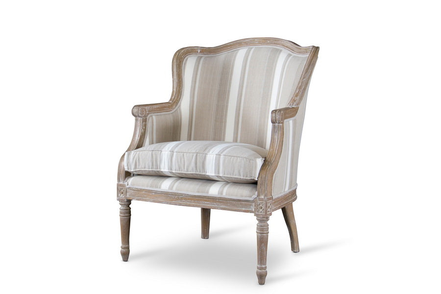 Baxton Studio - Charlemagne Living Room Chair in Beige - ASS293Mi CG4 view 1