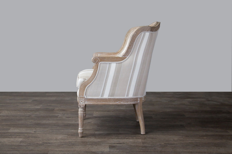 Baxton Studio - Charlemagne Living Room Chair in Beige - ASS293Mi CG4 view 3